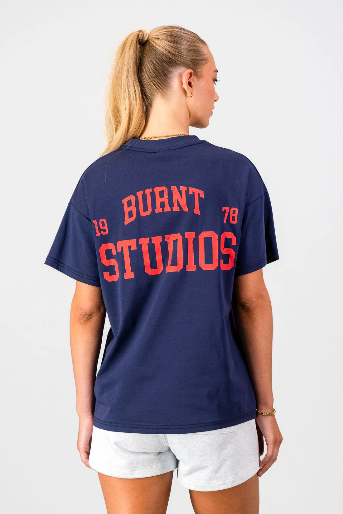 Academy Oversized Tee - Navy - Image 3