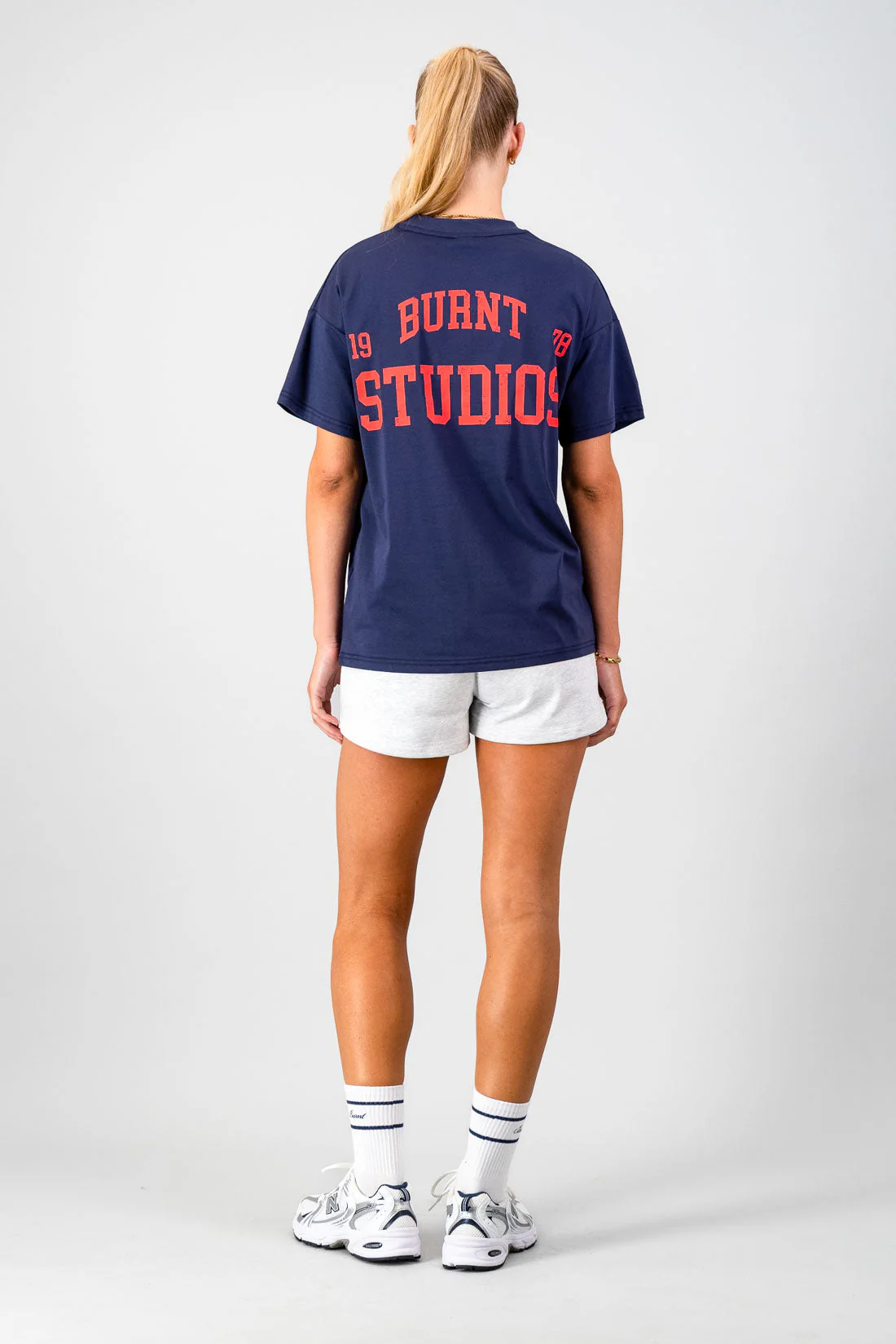 Academy Oversized Tee - Navy - Image 4