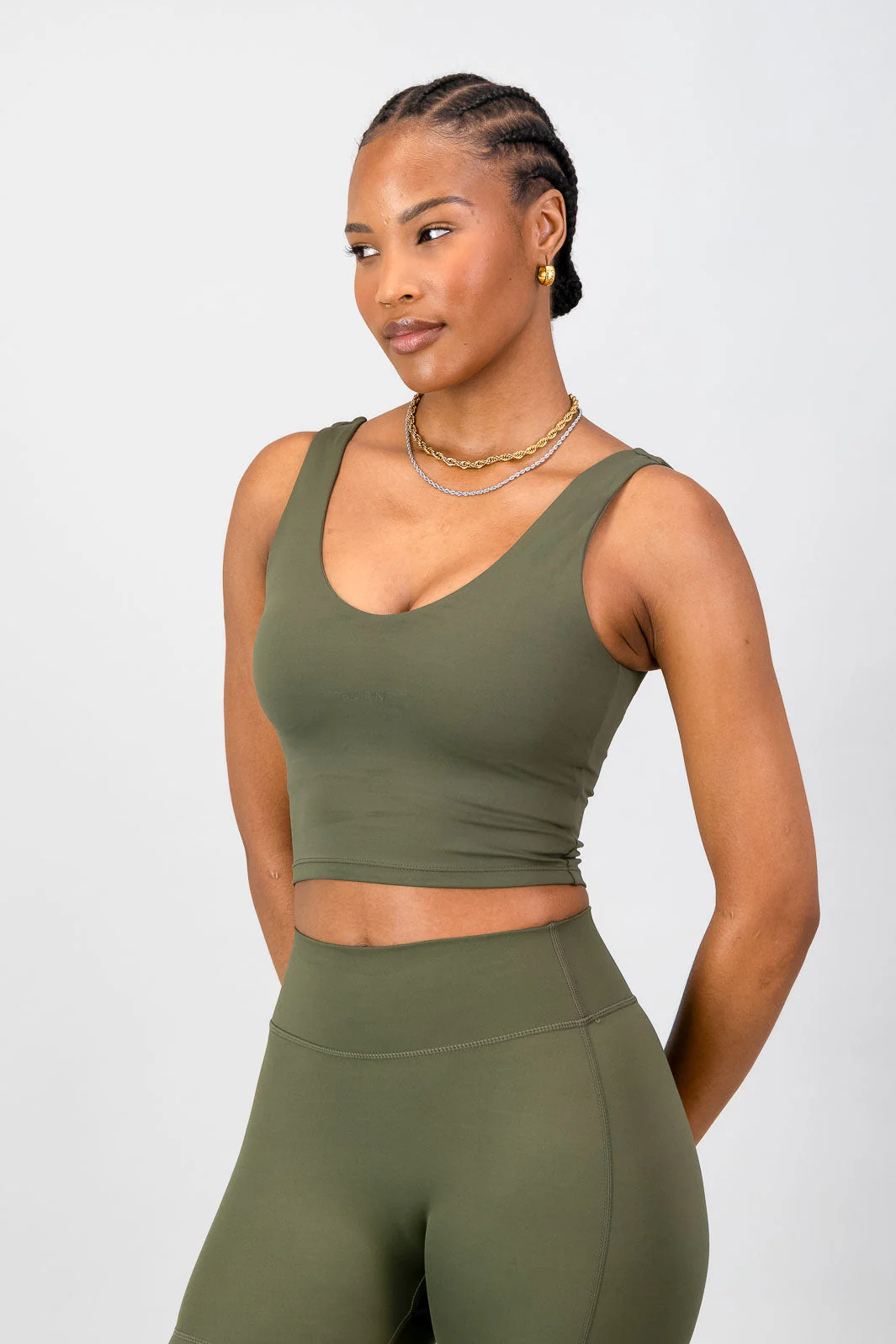 Aria Supportive Tank - Olive - Image 3