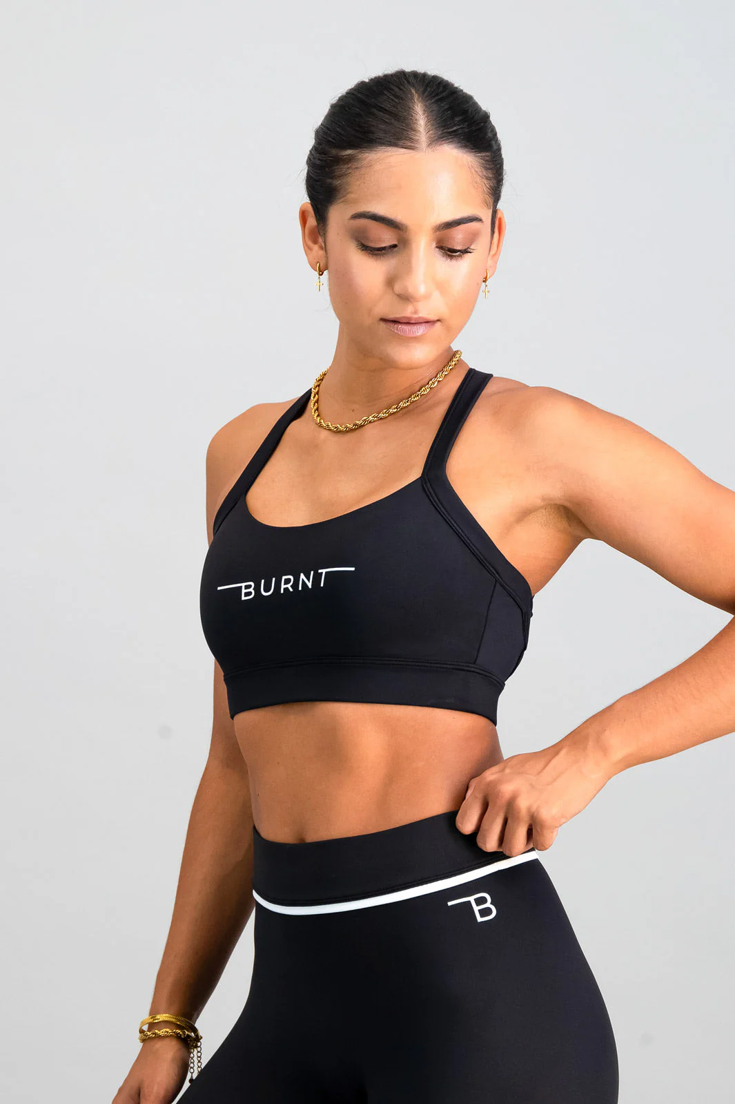 Milan Sports Bra - Black - Image 3