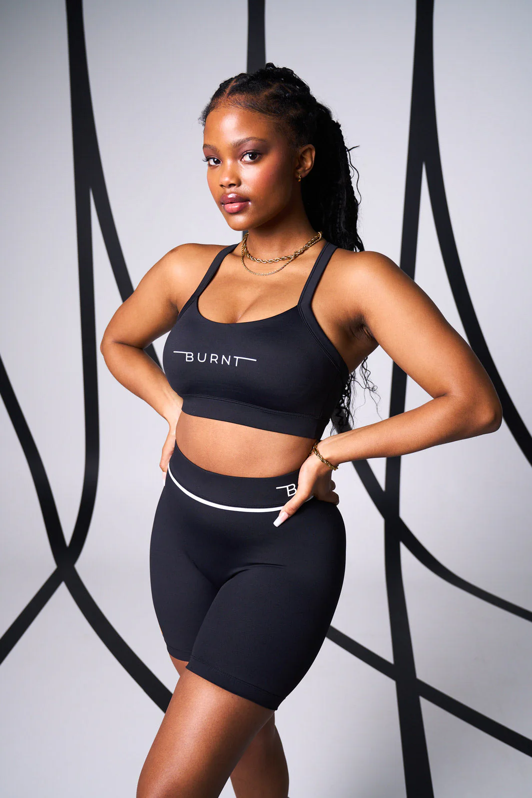 Milan Sports Bra - Black - Image 5