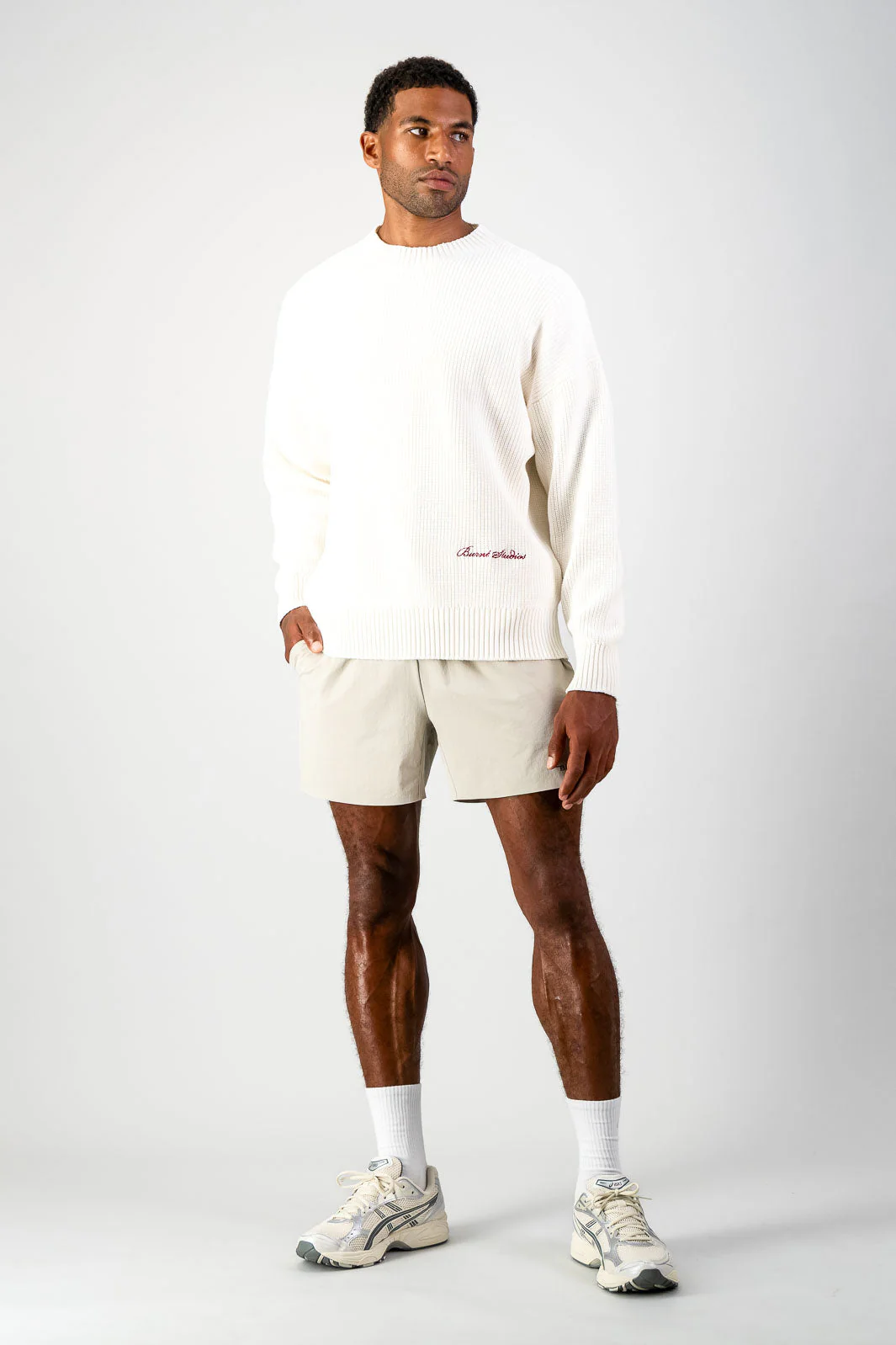 Boxed Crew Knit - Cream - Image 4