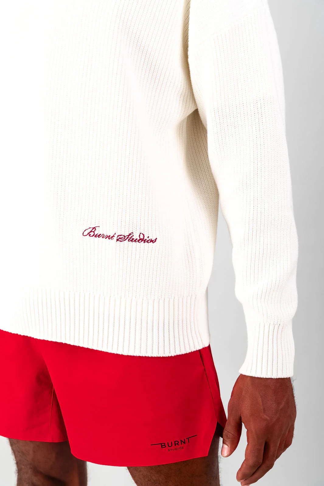 Boxed Crew Knit - Cream - Image 5