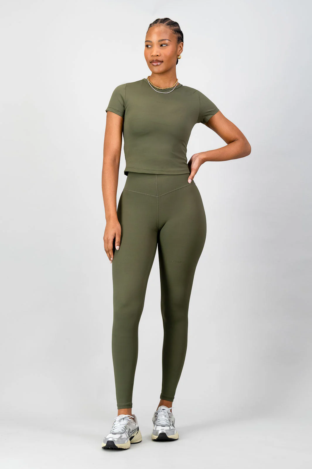 Dynamic Legging - Olive - Image 5