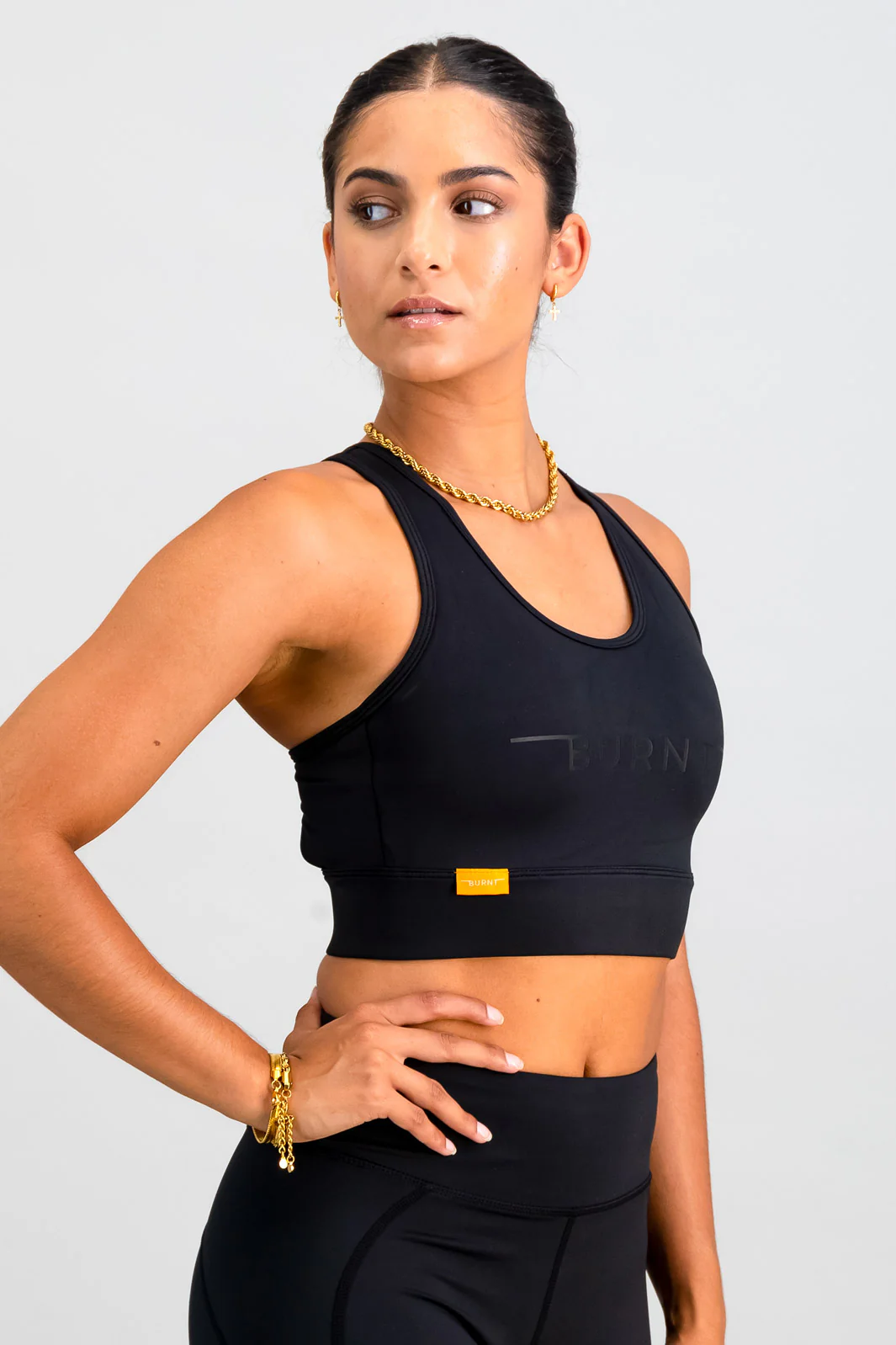 Essential Sports Bra - Black - Image 3