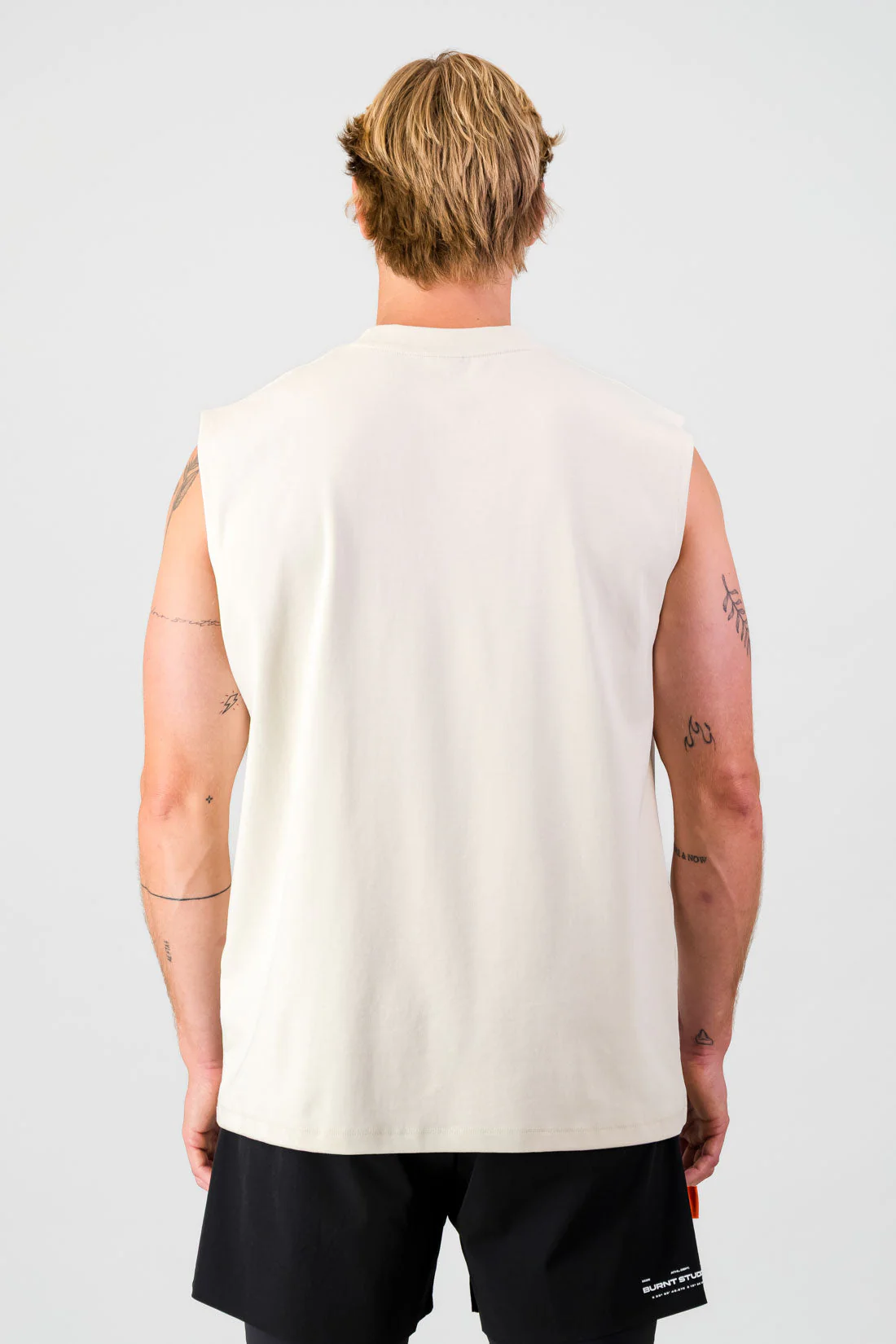 Lightweight Cotton Tank - Cream - Image 3