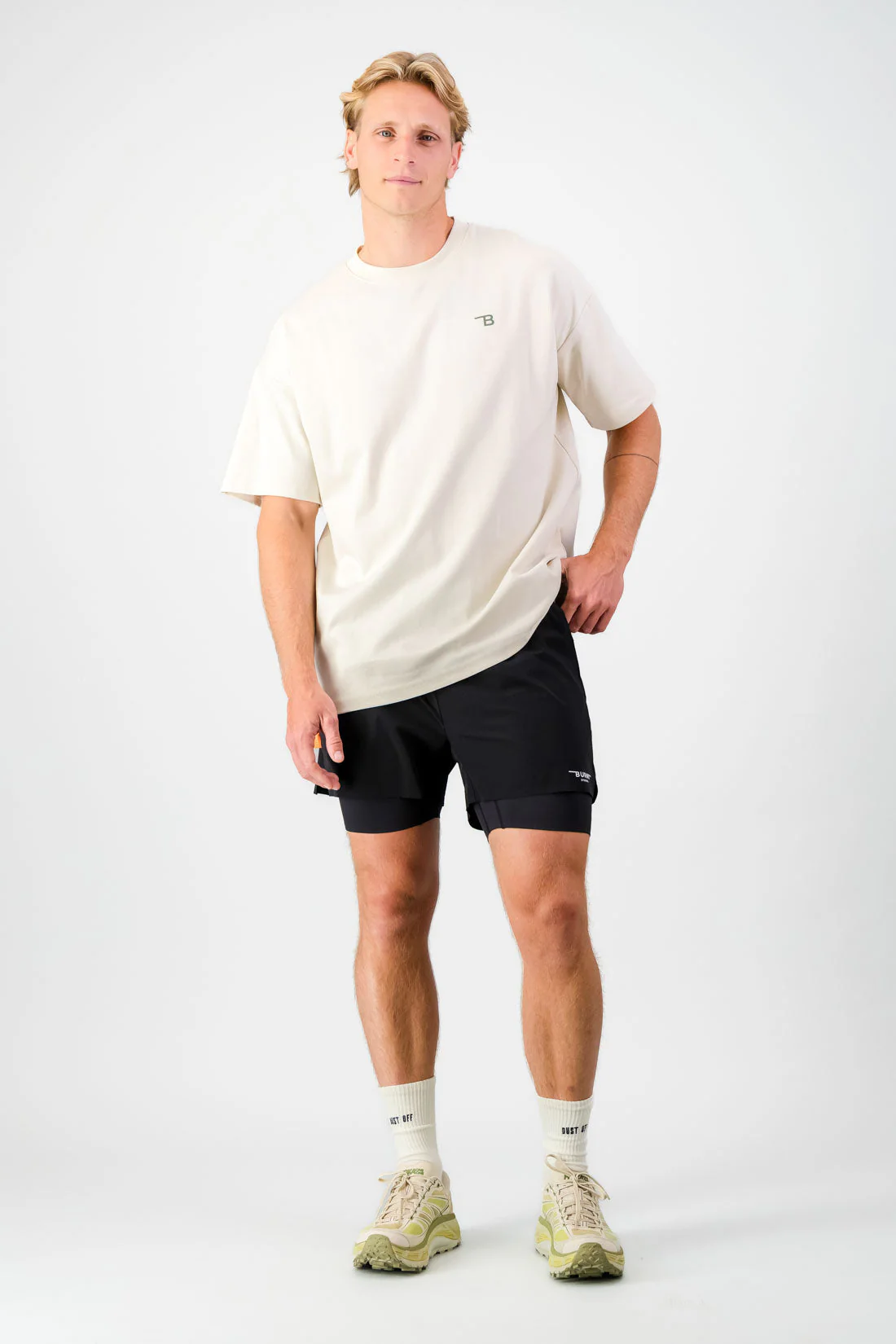 Lightweight Cotton Tee - Cream - Image 4