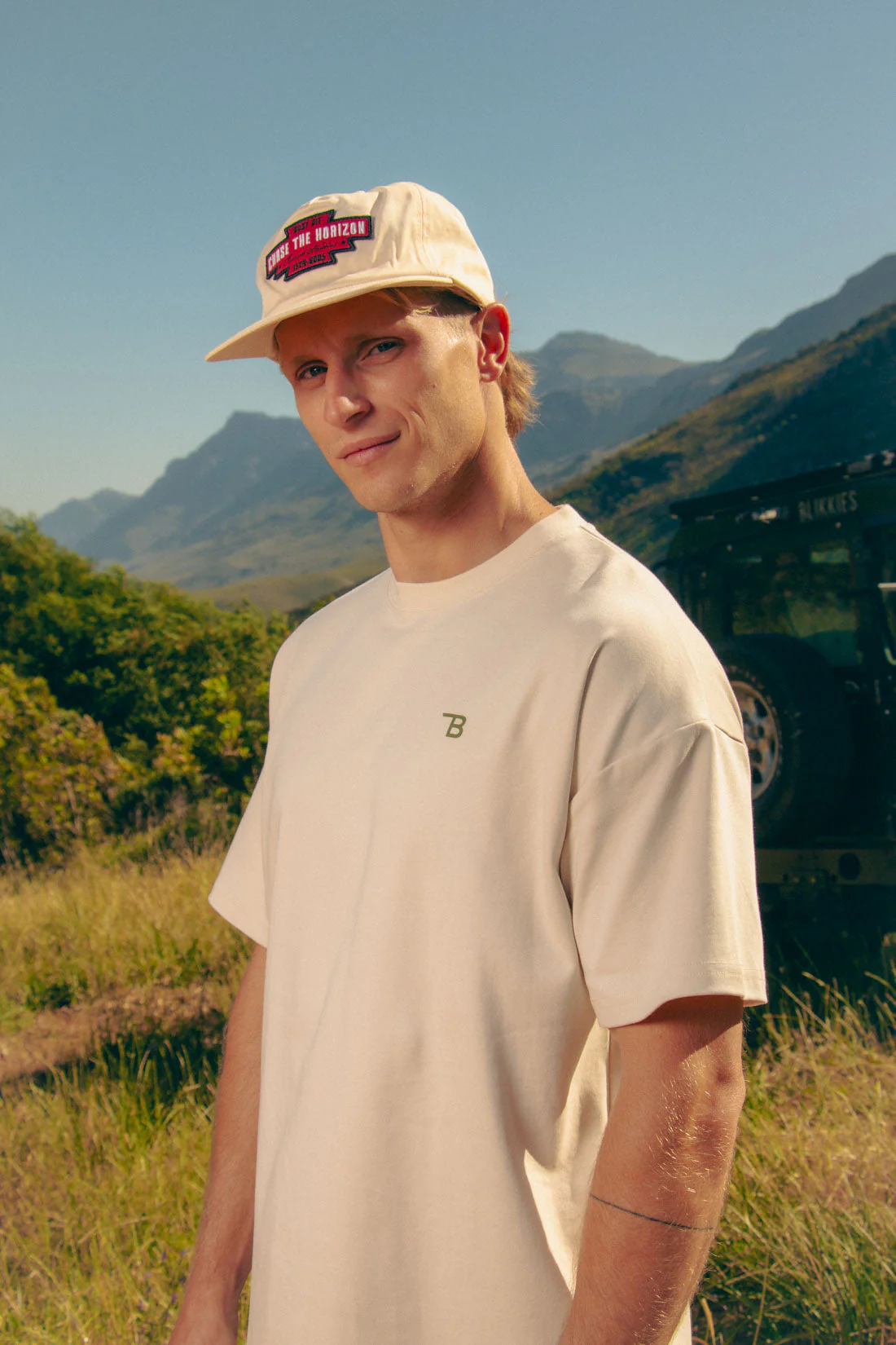 Lightweight Cotton Tee - Cream - Image 6