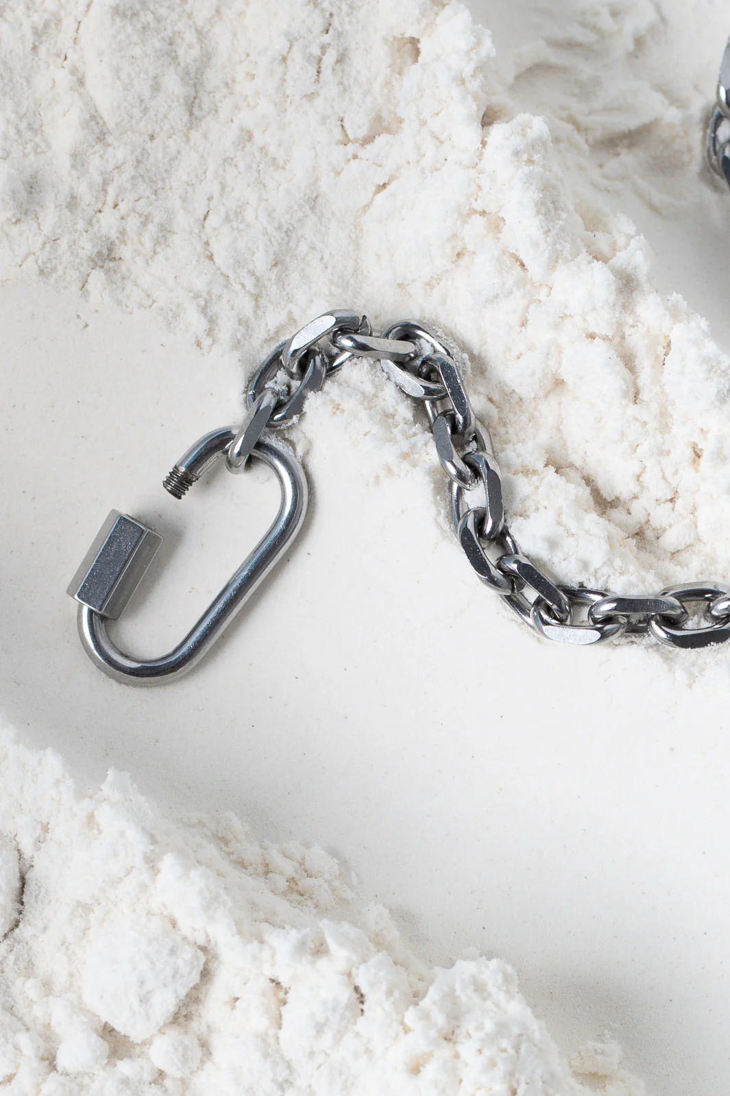 Lock Chain Bracelet - Silver - Image 3