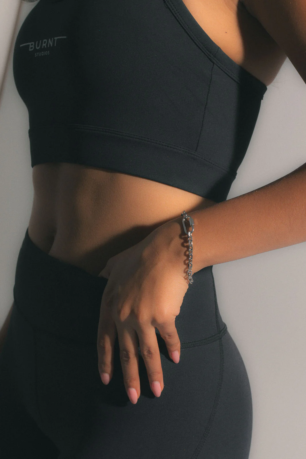 Lock Chain Bracelet - Silver - Image 4