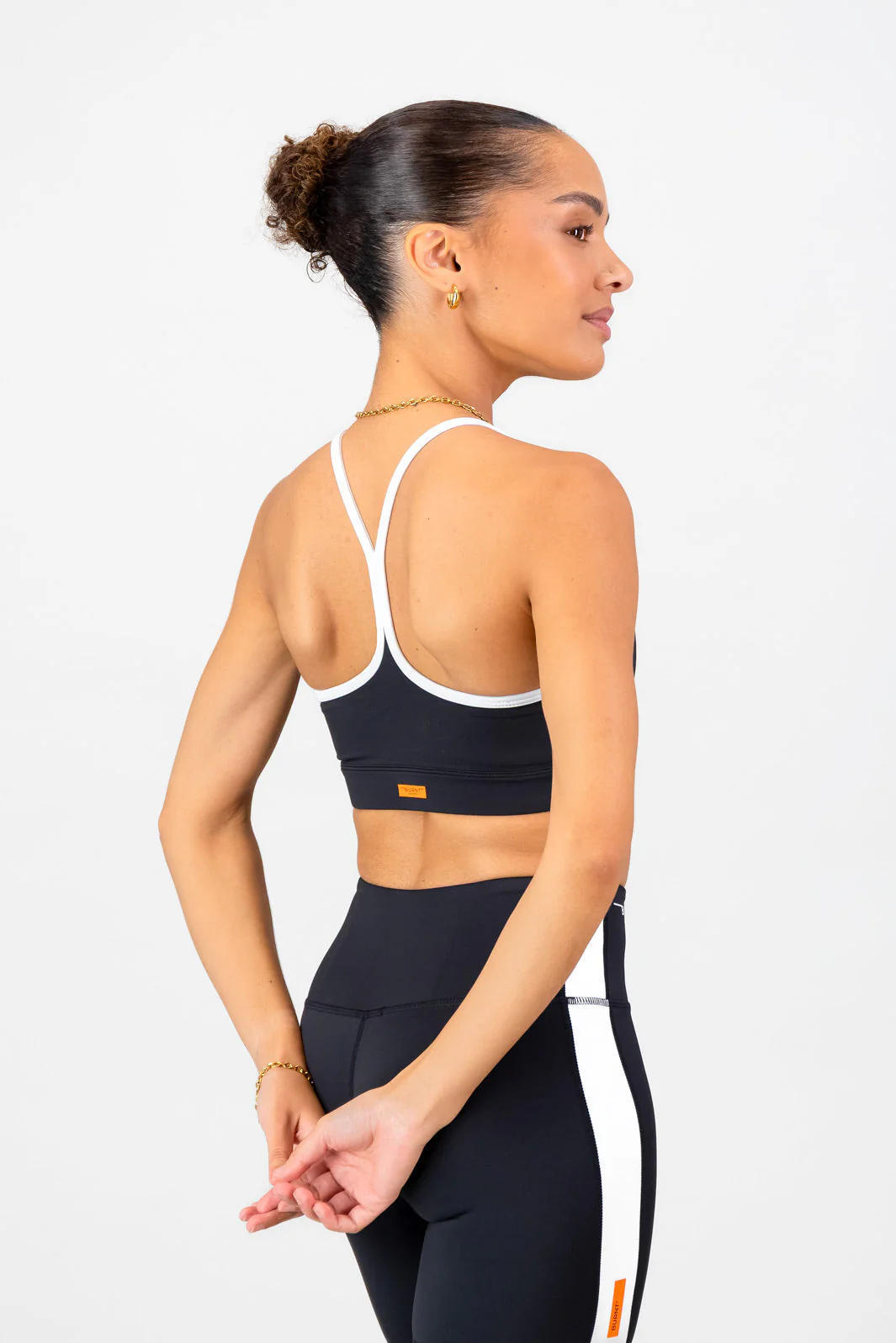 Lua Sports Bra - Black & White - Image 3