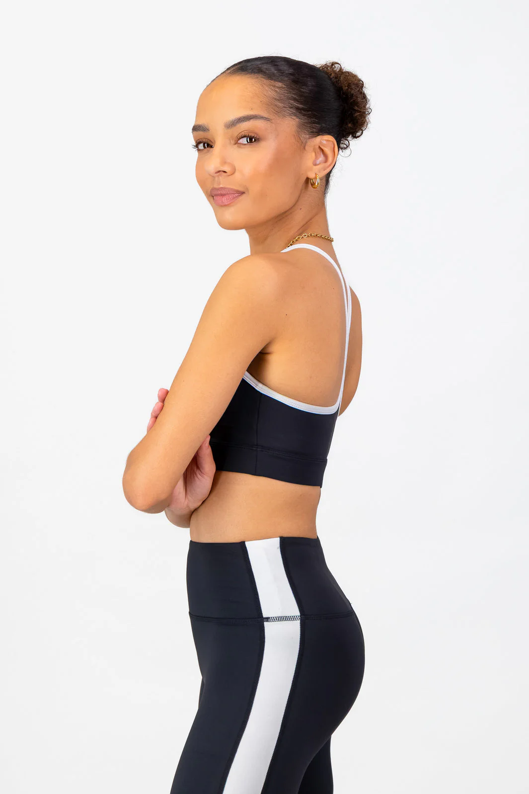Lua Sports Bra - Black & White - Image 4