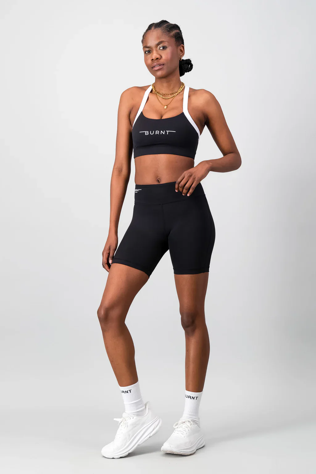 Milan Sports Bra - Black & White - Image 4