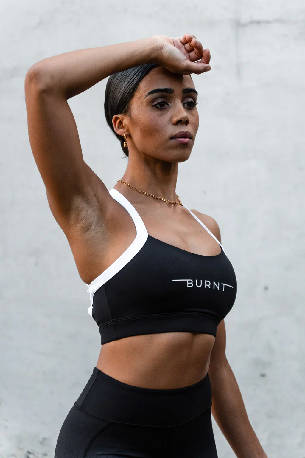 Milan Sports Bra - Black & White - Image 5