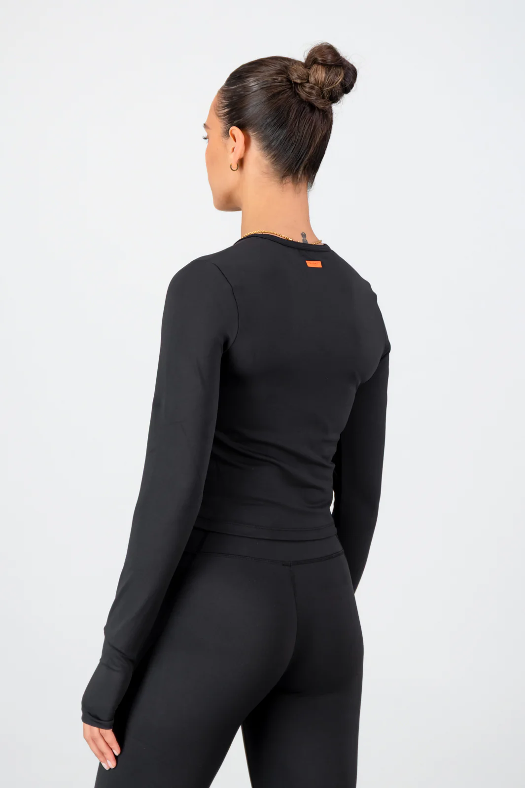 Essential Olivia Fitted Long Sleeve - Black - Image 3