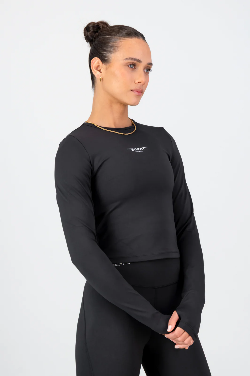 Essential Olivia Fitted Long Sleeve - Black - Image 5