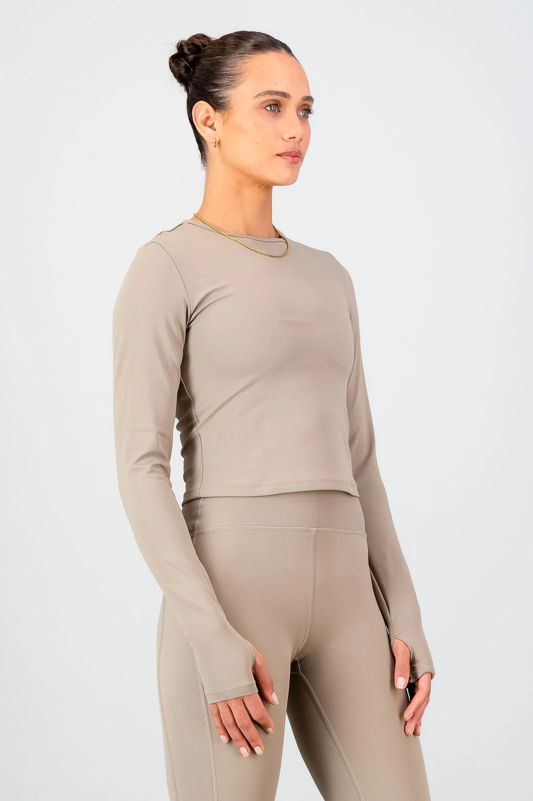 Olivia Fitted Long Sleeve - Cashew - Image 4
