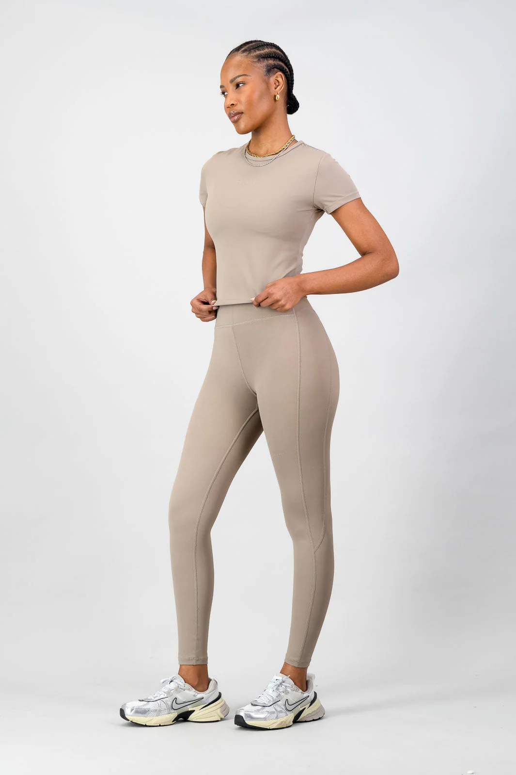 Olivia Fitted Tee - Cashew - Image 5