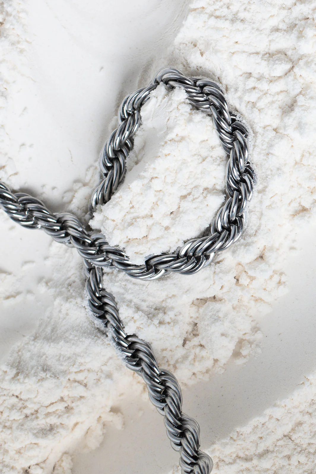 Rope Chain Necklace - Silver - Image 4