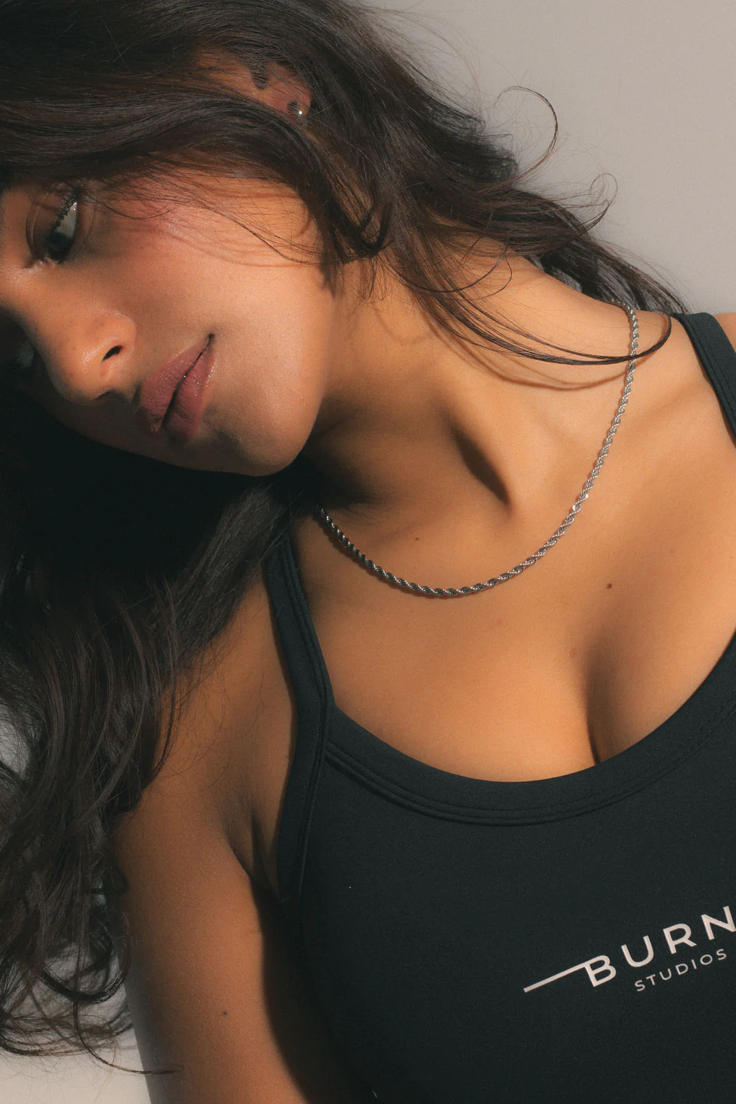 Rope Chain Necklace - Silver - Image 6