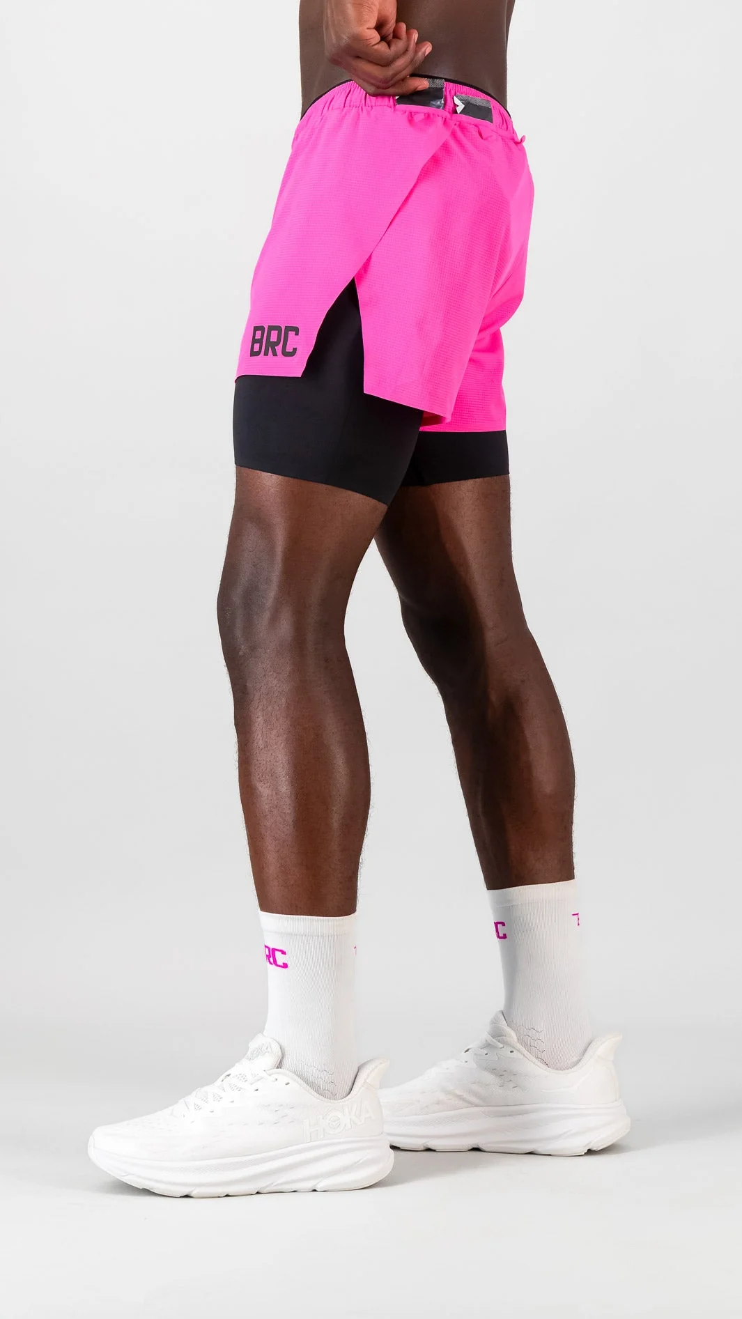 SprintRacer Men's 2-in-1 Pro Shorts - Electric Pink - Image 3