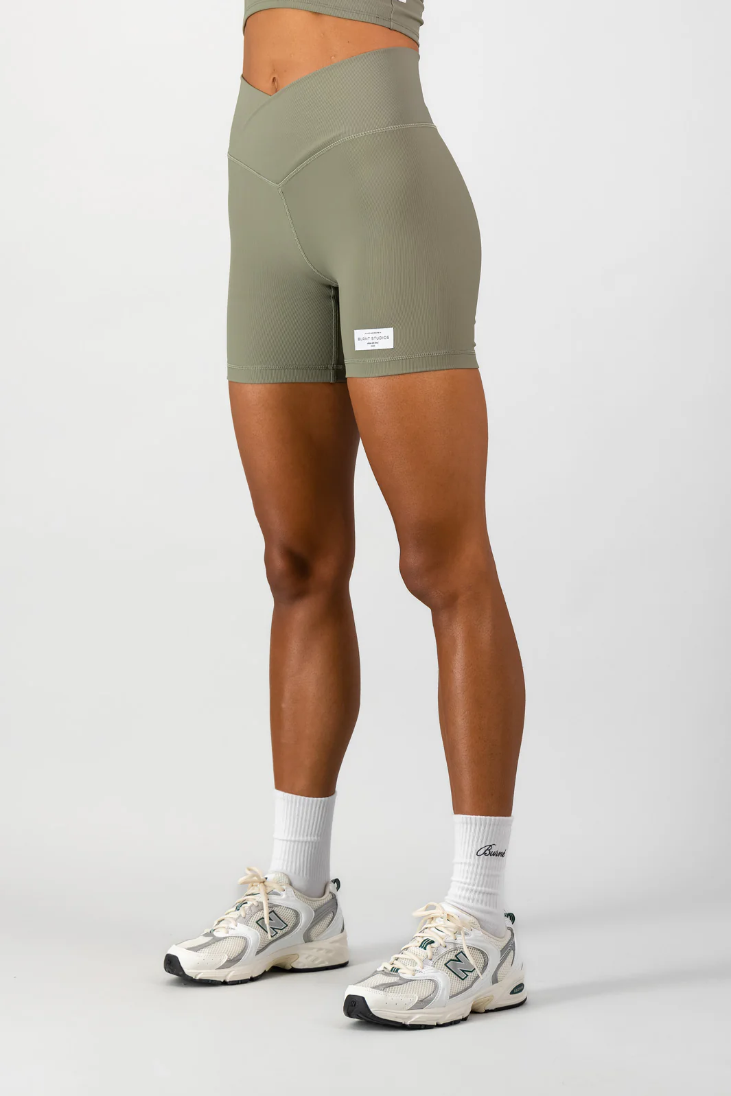 Stile Di Vita Rib Short - Sage - Image 5