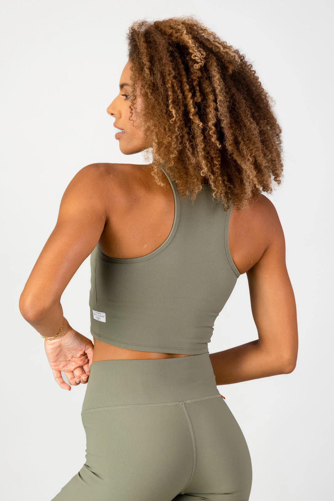 Stile Di Vita Rib Supportive Tank - Sage - Image 3