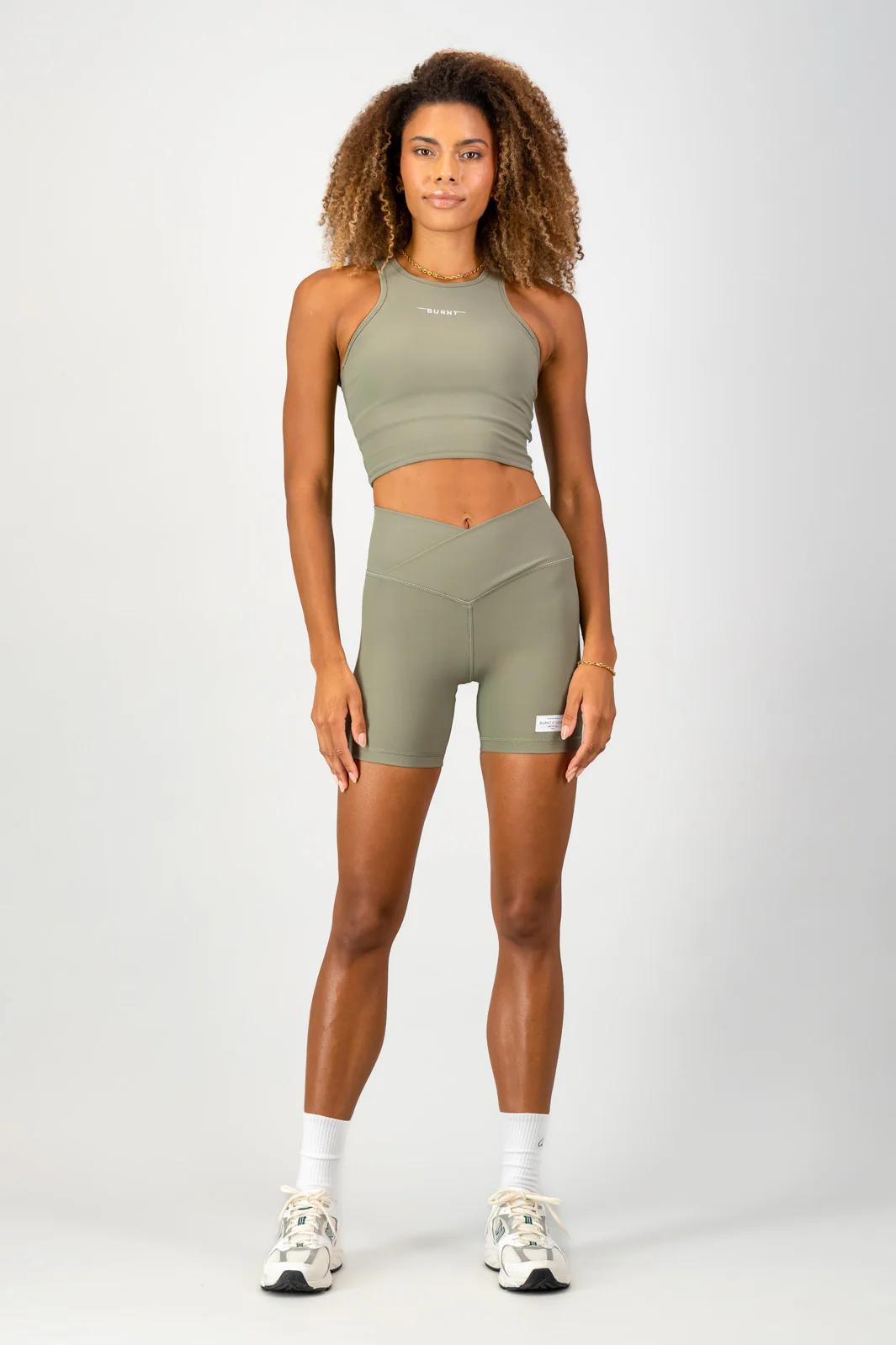 Stile Di Vita Rib Supportive Tank - Sage - Image 5