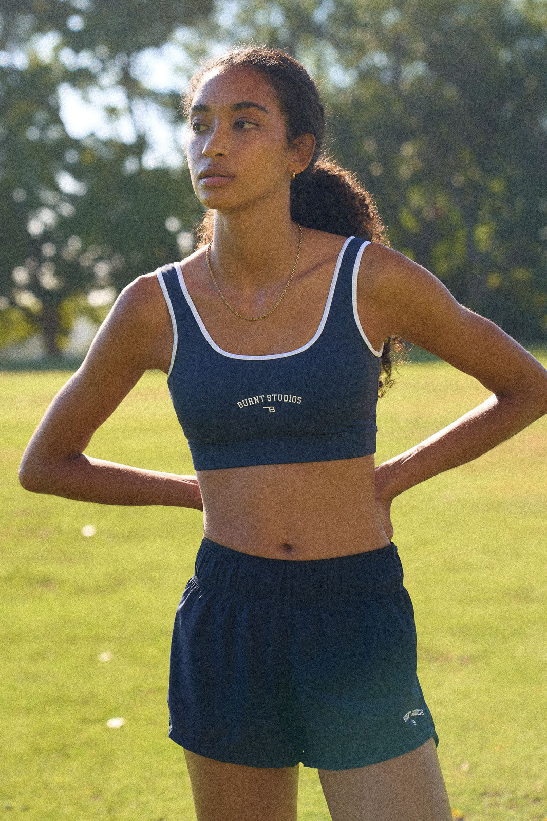Trophy Bra - Navy & White - Image 4