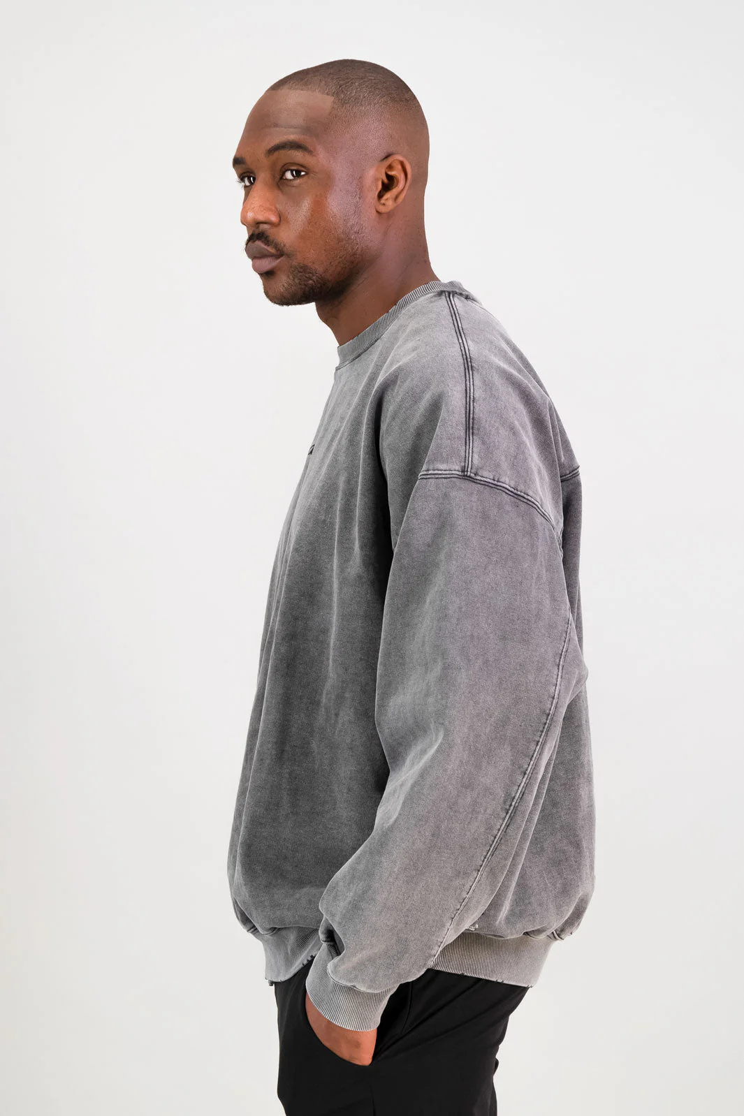 Ultra Heavy Crew Top - Acid Black - Image 3