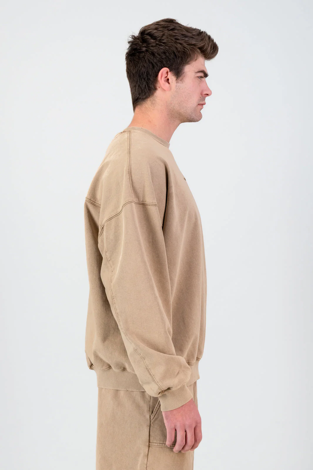 Ultra Heavy Crew Top - Brown - Image 4