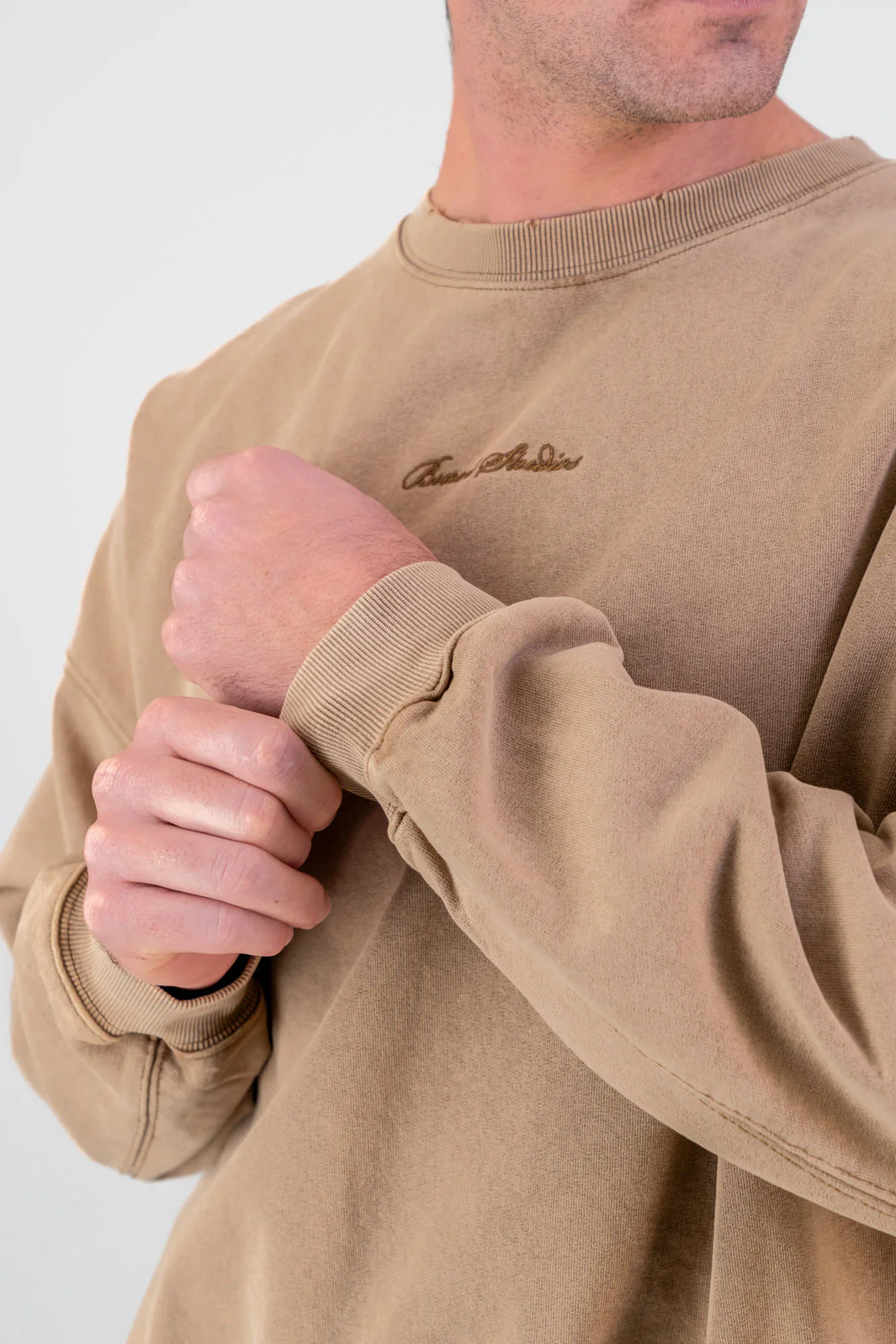 Ultra Heavy Crew Top - Brown - Image 5