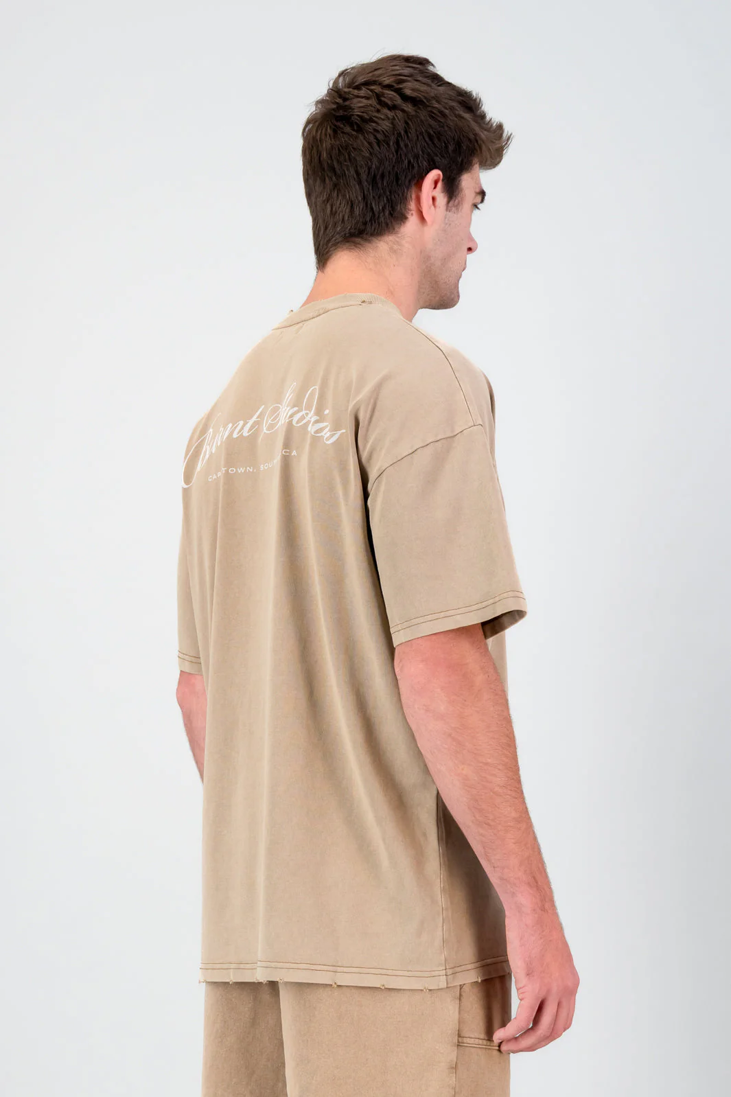 Ultra Heavy Oversized Tee - Brown - Image 4