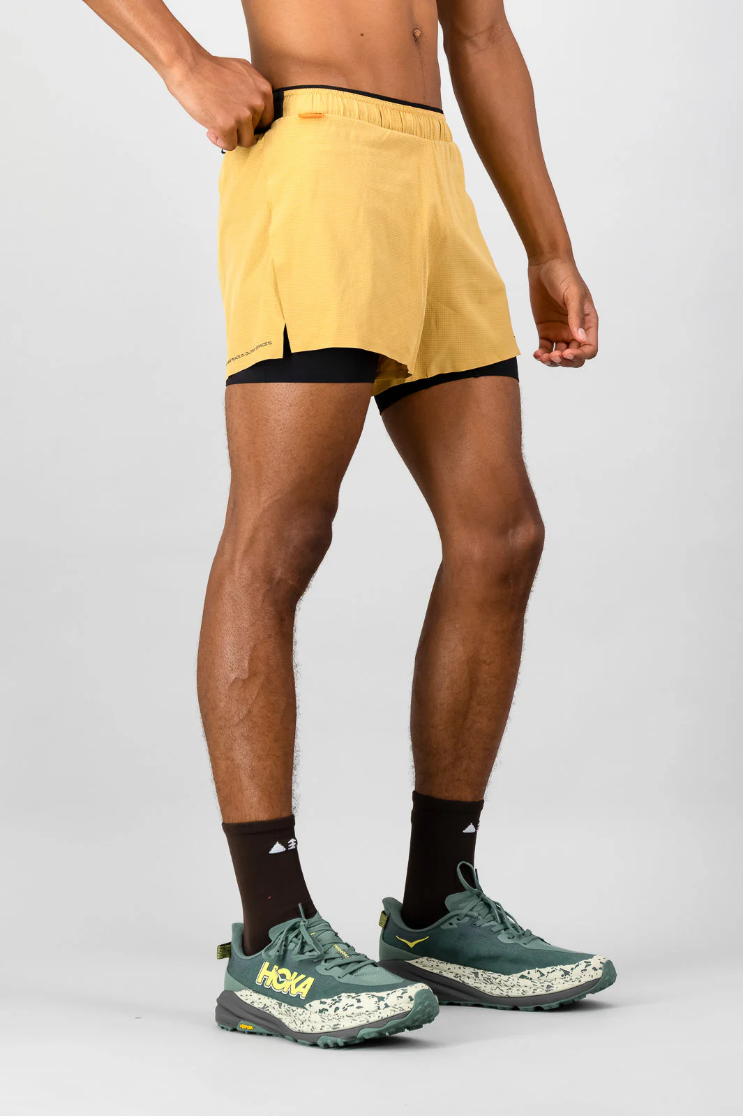 Venture Men's 2-in-1 Run Short - Amber - Image 3