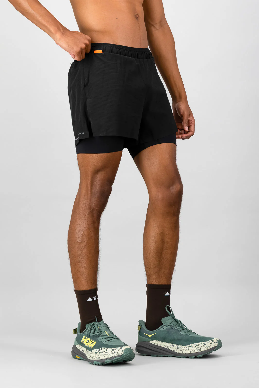 Venture Men's 2-in-1 Run Short - Black - Image 3