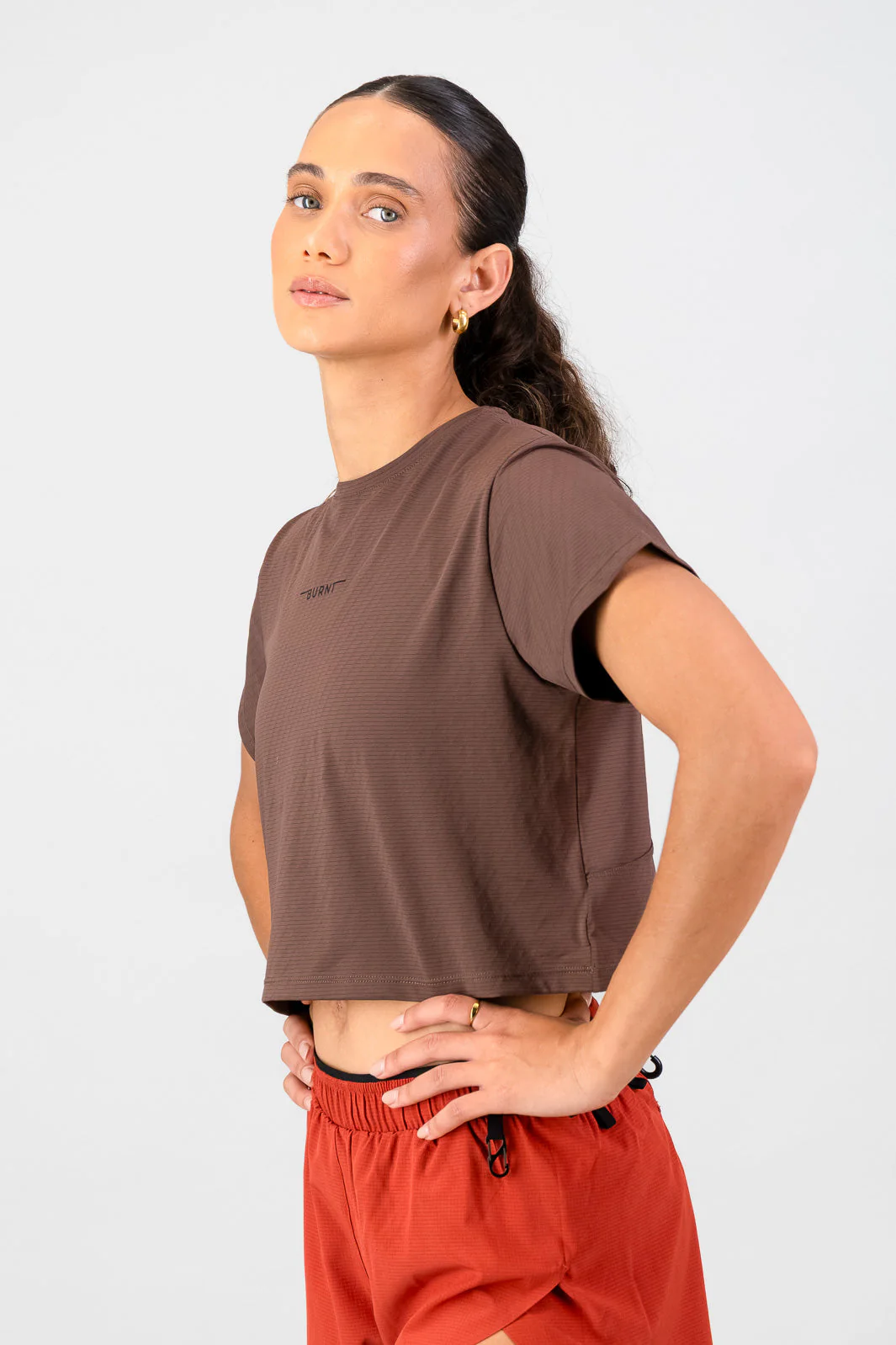 Women's Peak Active Tee - Clay - Image 4