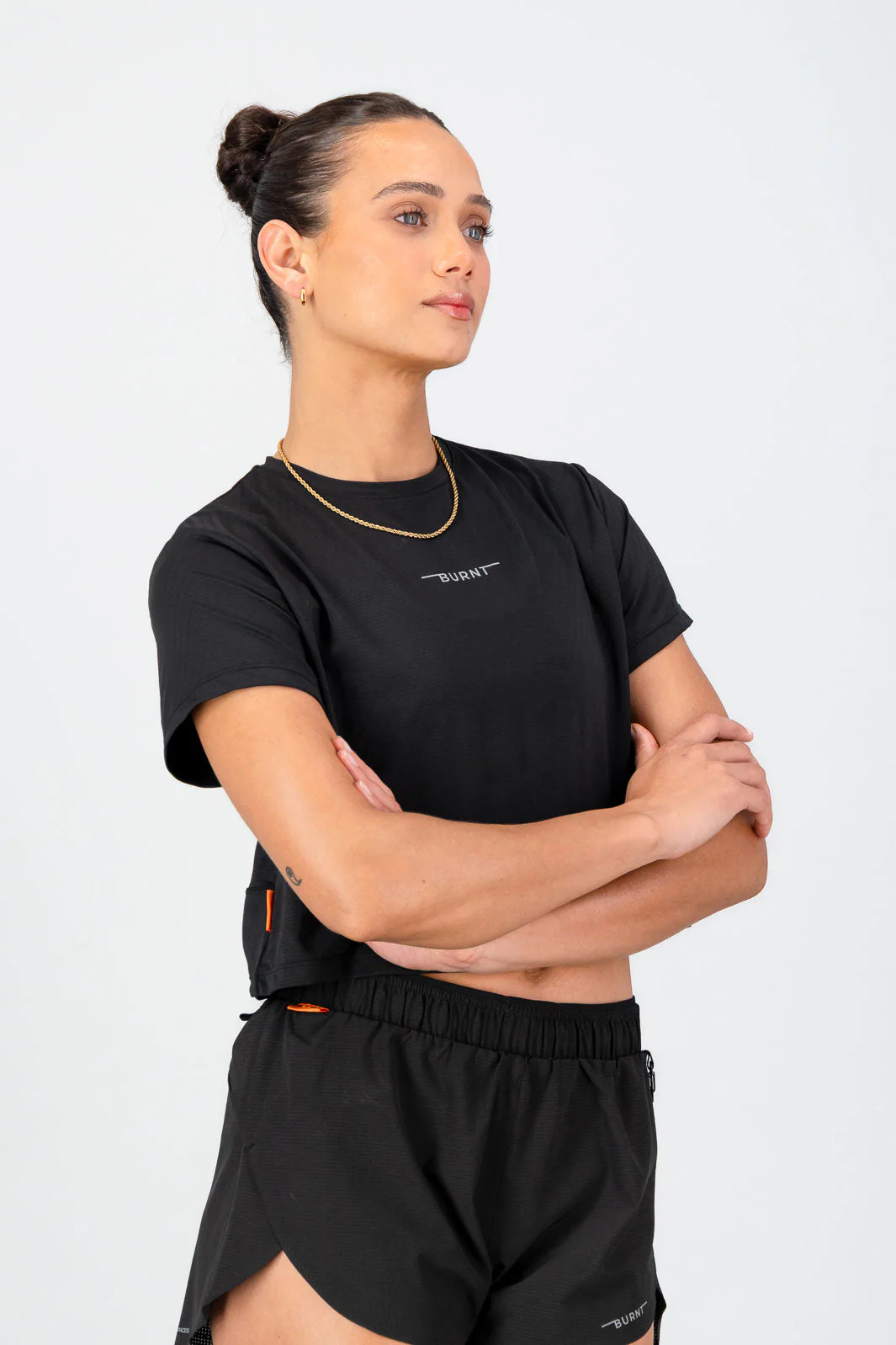 Women's Peak Active Tee - Black - Image 4